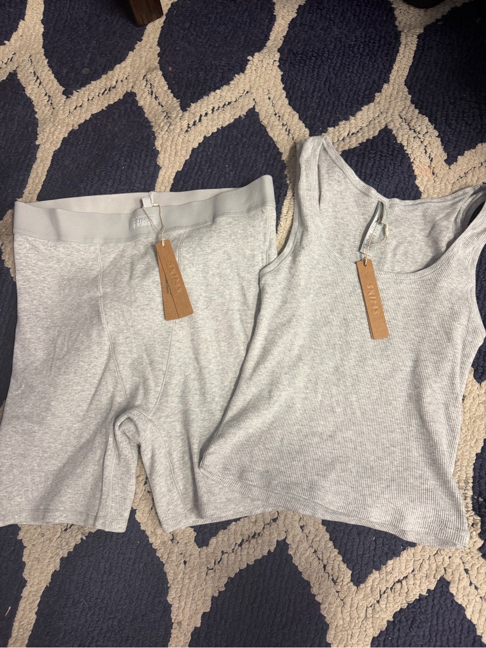 NWT SKIMS boxer shorts and tank